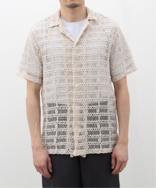 EDIFICE(エディフィス)/【CMMN SWDN / コモン スウェーデン】Duane Short Sleeve Cotton Lace/ナチュラル