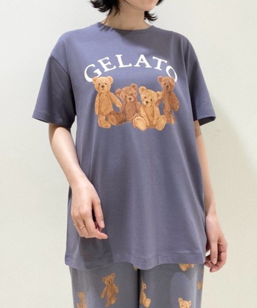 gelato pique(gelato pique)/ベアワンポイントTシャツ/NVY