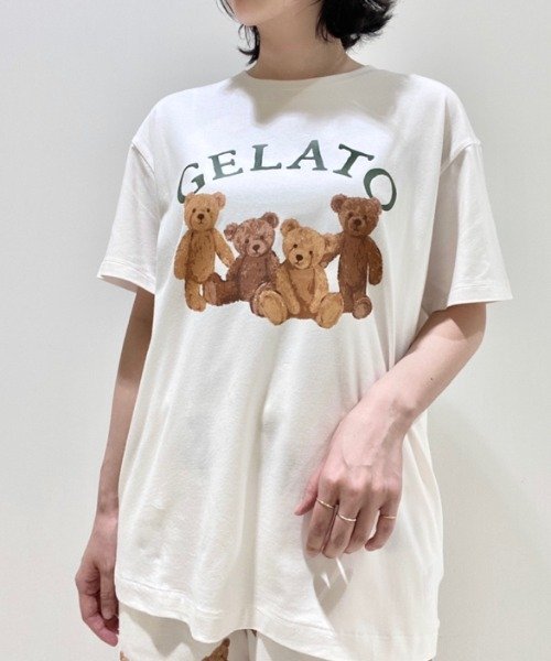 gelato pique(gelato pique)/ベアワンポイントTシャツ/OWHT