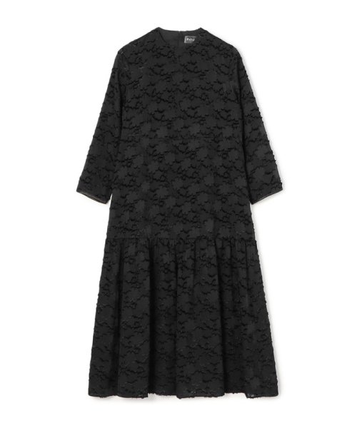 マーガレットカットジャカード フレアギャザーワンピース 
