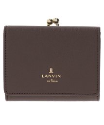 LANVIN en Bleu(BAG)(ランバンオンブルー（バッグ）)/リュクサンブール 口金三つ折り財布/濃茶