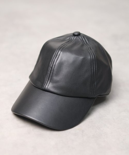 ar/mg(エーアールエムジー)/【W】【37667】【it】【RIVER UP】ECO LEATHER CAP/ブラック