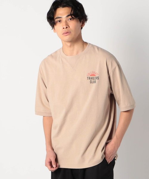 Grand PARK(グランドパーク)/Collegiate Pacific(カレッジエイト パシフィック)ガゼットハーフスリーブTシャツ/18ベージュ