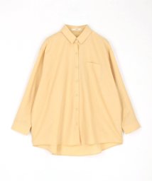 Grand PARK(グランドパーク)/吸水速乾　リネン混　長袖シャツ/20イエロー