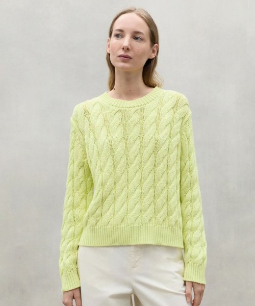 ECOALF WOMEN(ECOALF WOMEN)/TIL ケーブルニット / TIL KNITTED SWEATER/イエロー