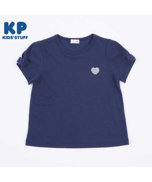 KP(ケーピー)/KP(ケーピー)【日本製】パフスリーブ半袖Tシャツ(100～130)/ネイビー