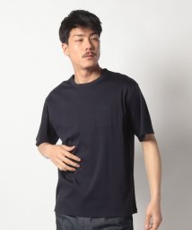  NOLLEY’S MEN(ノーリーズ　メン)/シルケットスムースTシャツ/ネイビー 