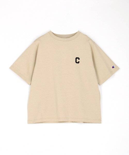 Grand PARK(グランドパーク)/【Champion】ワンポイントプリントTシャツ/18ベージュ