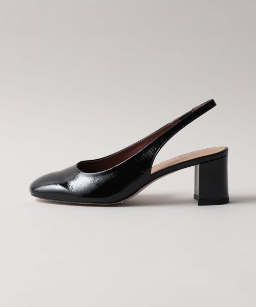 ブロックヒールバックベルト パンプス55↓↑ あらかじめご了承ください