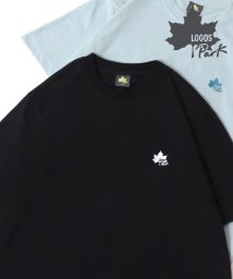MARUKAWA(マルカワ)/【LOGOS】ロゴス ワンポイント 刺繍 半袖Tシャツ レディース メンズ アウトドア スポーツ トップス/ブラック