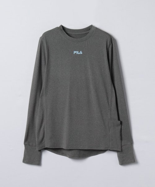 FILA(フィラ（スイムウェア）)/【フィラ】ポケット付長袖ラッシュガード/杢カーキ