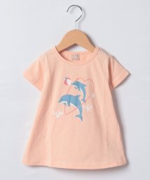 petit main(プティマイン)/【プティプラ】GIRLS半袖Tシャツ/オレンジ