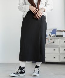 aimoha(aimoha（アイモハ）)/スリットAラインスカート/ブラック