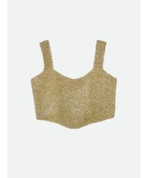 NOUNLESS/GLITTER KNIT BUSTIER/506031395