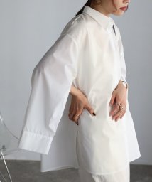 ap retro(アプレトロ)/袖開きデザインシャツ/ホワイト