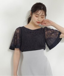 PROPORTION BODY DRESSING(プロポーション　ボディドレッシング)/レースブラウス/ネイビー