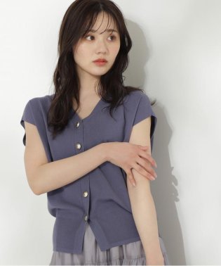 PROPORTION BODY DRESSING/金ボタン付きニットベスト/506032186