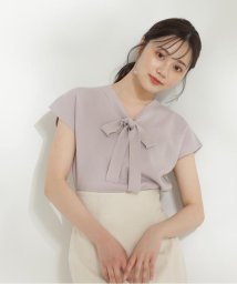 PROPORTION BODY DRESSING(プロポーション　ボディドレッシング)/リボンボウタイフレンチニット WEB限定カラー：ピンク/ベージュ