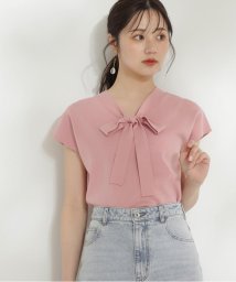 PROPORTION BODY DRESSING(プロポーション　ボディドレッシング)/リボンボウタイフレンチニット WEB限定カラー：ピンク/ピンク