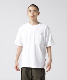 AVIREX(AVIREX)/《DAILY/デイリー》S/S RIB LOOSE FIT T－SHIRT/リブ ルーズフィット 半袖 Tシャツ /ホワイト