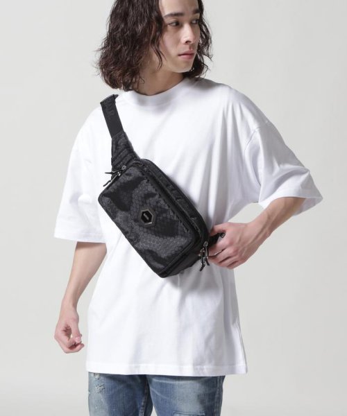 B'2nd(ビーセカンド)/BALR./ボーラー/HEXLINE RIPSTOP WAIST PACK JET BLACK/ブラック