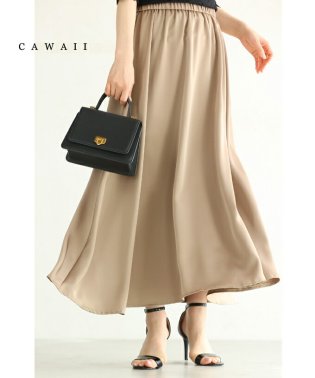 CAWAII/とろんとメルティーな艶めきミディアムスカート/506032666