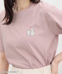 Honeys(ハニーズ)/ムーミン／半袖Ｔシャツ Tシャツ レディース 半袖 ムーミン キャラクター 大人 /ピンク