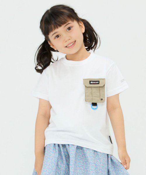 SHIPS Colors  KIDS(シップスカラーズ　キッズ)/【SHIPS Colors KIDS別注】FIRST DOWN:ポケットTEE(100~150cm)/オフホワイト