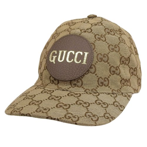 GUCCI(グッチ)/GUCCI グッチ GG キャンバス ベース ボール キャップ 帽子 Lサイズ/ブラウン