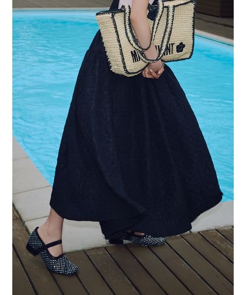 【WEB限定カラー】3WAYバルーンジャガードスカート 予めご了承ください