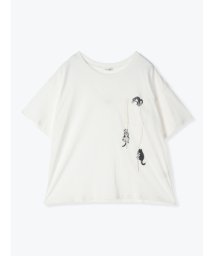 Re-J＆SUPURE(リジェイアンドスプル)/ロープ猫刺繍Tシャツ/オフホワイト
