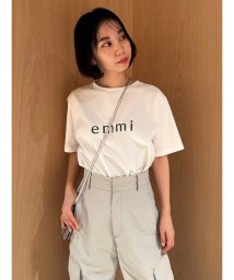 emmi atelier(emmi　atelier)/【ONLINE限定】eco emmiロゴバックシャンTシャツ/WHT
