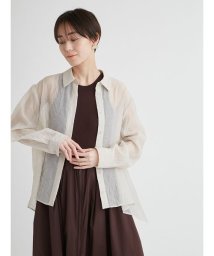 emmi atelier/ウォッシャブルワッシャーシアーシャツ/506034080