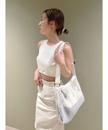 emmi atelier(emmi　atelier)/メッシュショルダーバッグ/WHT