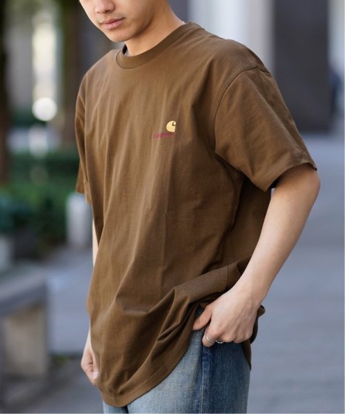 JOINT WORKS(ジョイントワークス)/【Carhartt/カーハート】 S/S AMERICAN SCRIPT T－SHIRT/ブラウン