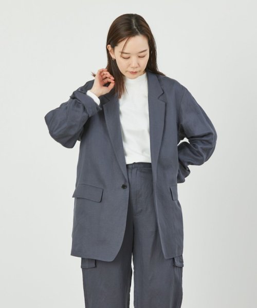 セール】GREY LABEL リネンテンセルシングルジャケット(505843388 