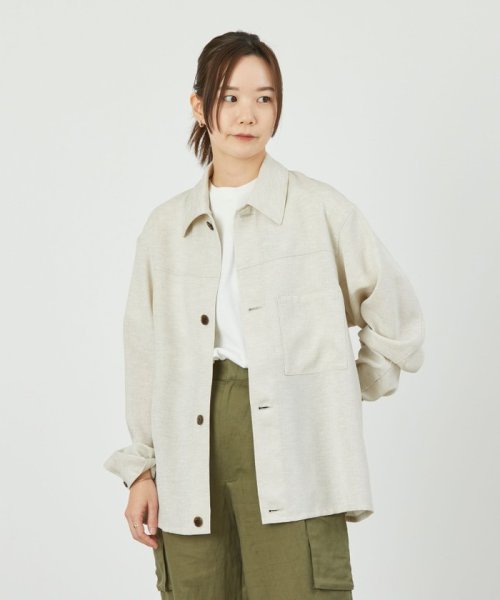 セール】GREY LABEL リネンライクオックストラッカージャケット 