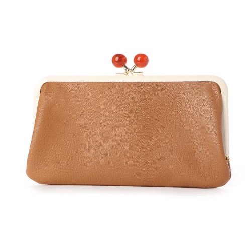 perche ペルケ アクリル玉がま口長財布 perche ペルケ