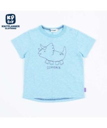 KP BOY(ケーピーボーイ)/KPBOY(ケーピーボーイ)【日本製】デザートコットン天竺の恐竜Tシャツ(80～90)/ブルー