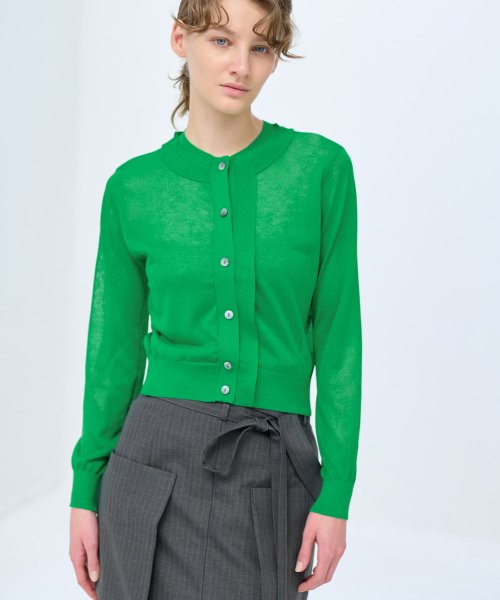 ショート丈ニットカーディガン 