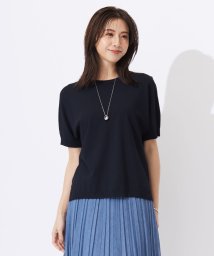 J.PRESS LADIES（LARGE SIZE）(J．プレス　レディス（大きいサイズ）)/【洗える】レーヨンエリートストレッチ ドルマン ニット/ネイビー系