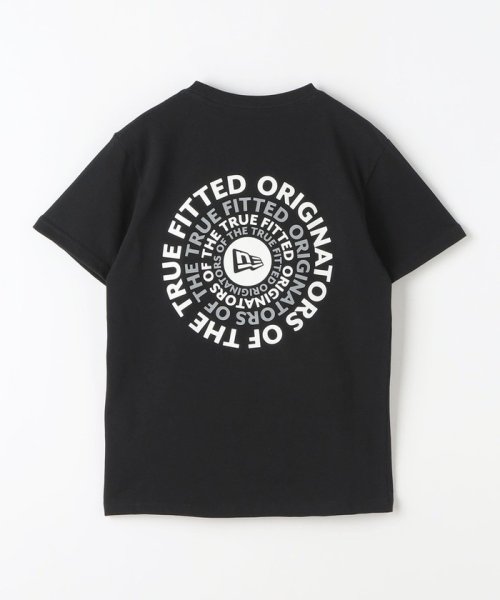 green label relaxing （Kids）(グリーンレーベルリラクシング（キッズ）)/＜NEW ERA＞Youth 半袖 コットン Tシャツ Circle OOTTF Tシャツ 130cm－150cm/BLACK