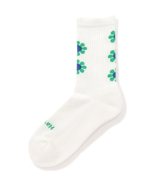 BEAVER(ビーバー)/ROSTER SOX/ロスターソックス PEACE SOCKS メンズ レディース/ホワイト