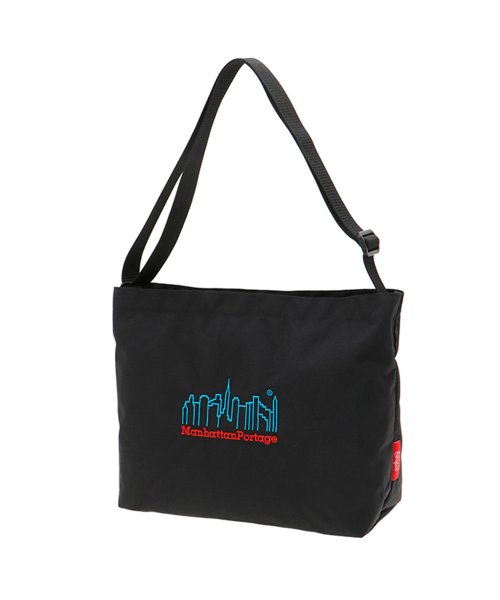 Manhattan Portage(マンハッタンポーテージ)/Clearview Shoulder Bag 3D Embroidery Neon/Black