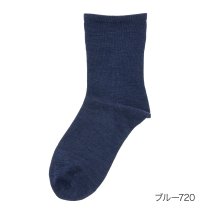 fukuske FUN(フクスケ ファン)/fukuske FUN(フクスケファン) ： comfortable socks 無地 ソックス クルー丈 口ゴムなし(3362－50M) 婦人 女性 レディー/ブルー