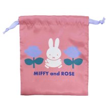 cinemacollection/ミッフィー 巾着袋 リボン巾着 MIFFY and ROSE PK ディックブルーナ スモールプラネット 巾着ポーチ 収納 小物入れ 絵本キャラクター グッズ /506033285