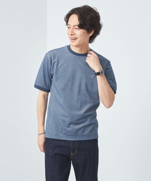 green label relaxing(グリーンレーベルリラクシング)/【WEB限定】ドライクリーン 半袖 Tシャツ －吸水速乾・抗菌－/NAVY