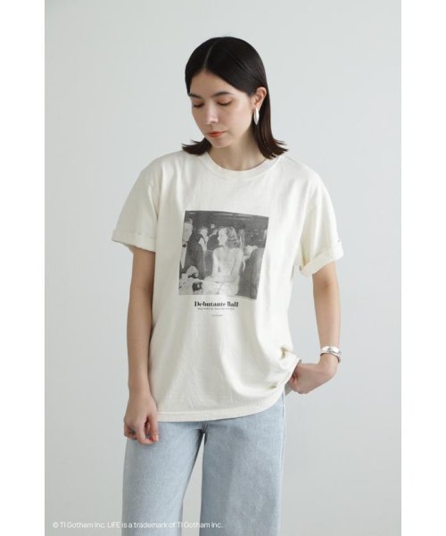 JILL STUART(ジル スチュアート)/LIFE MAGAZINE TシャツB/ホワイト