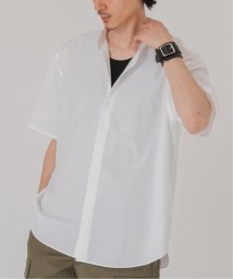 EDIFICE(エディフィス)/《予約》【THOMAS MASON】オーバーサイズ バンドカラー 半袖シャツ/ホワイト