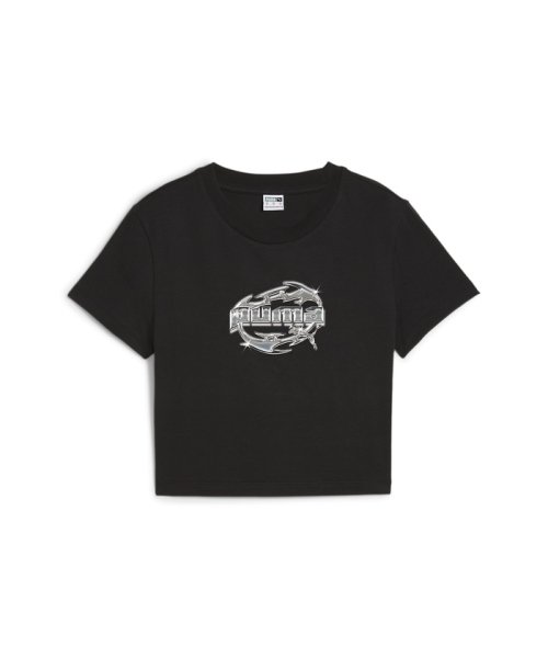 PUMA(プーマ)/ウィメンズ グラフィックス ハイパー ガール 半袖 Tシャツ/PUMABLACK